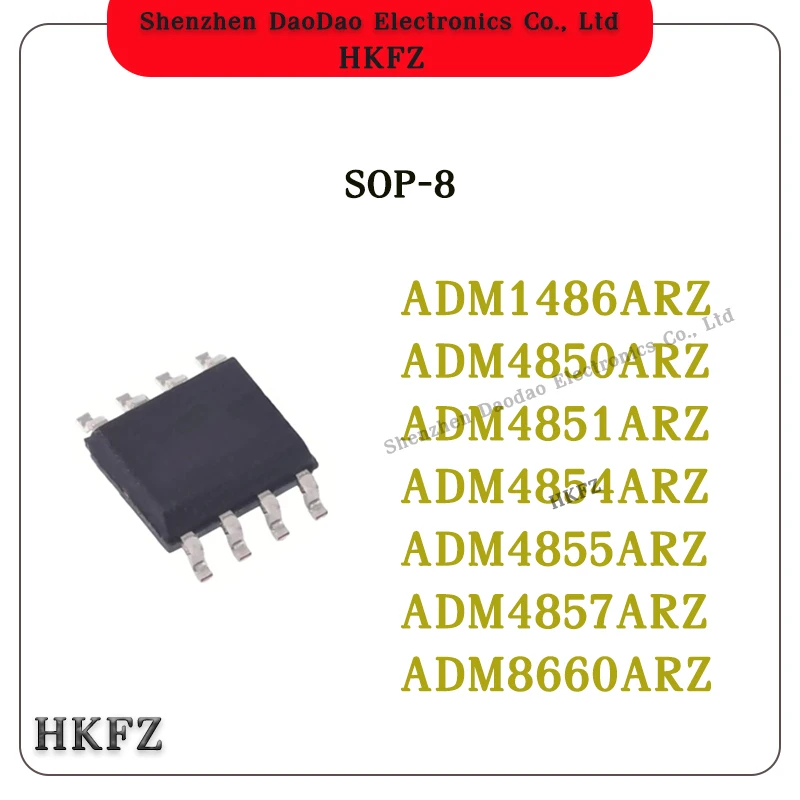 10Pcs ADM1486ARZ ADM4850ARZ ADM4851ARZ ADM4854ARZ ADM4855ARZ ADM4857ARZ ADM8660ARZ IC Chip SOP-8
10Pcs ADM1486ARZ ADM4850ARZ ADM4851ARZ ADM4854ARZ ADM4855ARZ ADM4857ARZ ADM8660ARZ IC Chip SOP-8
