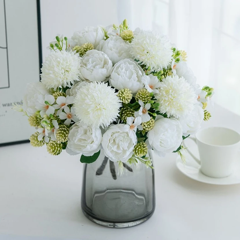 Artificial Flowers Peony Silk Wedding Wreath Home Room Vases Table Decor Bridal Bouquets Festival Outdoor Yard Garden Diy Gifts
Artificial Flowers Peony Silk Wedding Wreath Home Room Vases Table Decor Bridal Bouquets Festival Outdoor Yard Garden Diy Gifts