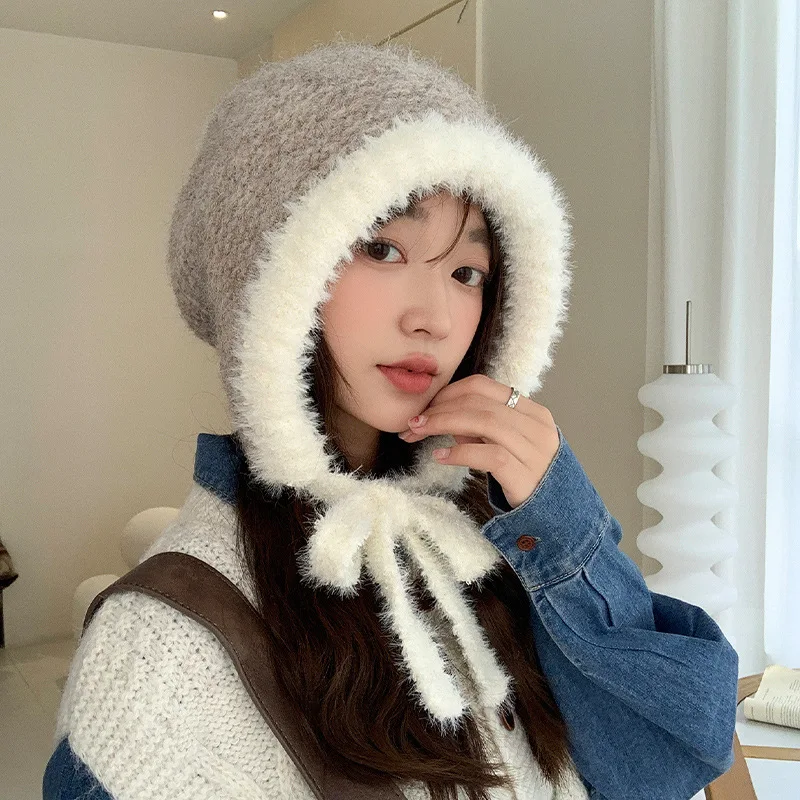 Hot The Bag Hat Autumn Winter New Knitted Ear Plush Hat women's Winter Warm Beanie Hat Match Face Small Bag Hat Beanie
Hot The Bag Hat Autumn Winter New Knitted Ear Plush Hat women's Winter Warm Beanie Hat Match Face Small Bag Hat Beanie