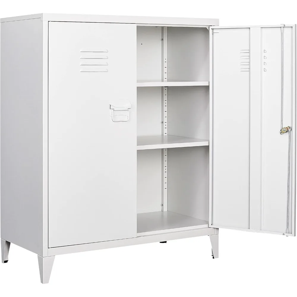 White Metal Cabinet with Doors and Shelves,40" Metal Storage Cabinet with Lock Door Adjustable Shelf,File Cabinet for Office St
White Metal Cabinet with Doors and Shelves,40" Metal Storage Cabinet with Lock Door Adjustable Shelf,File Cabinet for Office St
