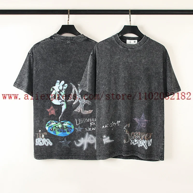 High Street Vintage Short Sleeve T-shirt Men Women Heavyweight Washed Old T Shirt Loose Couple Tops Tee
High Street Vintage Short Sleeve T-shirt Men Women Heavyweight Washed Old T Shirt Loose Couple Tops Tee