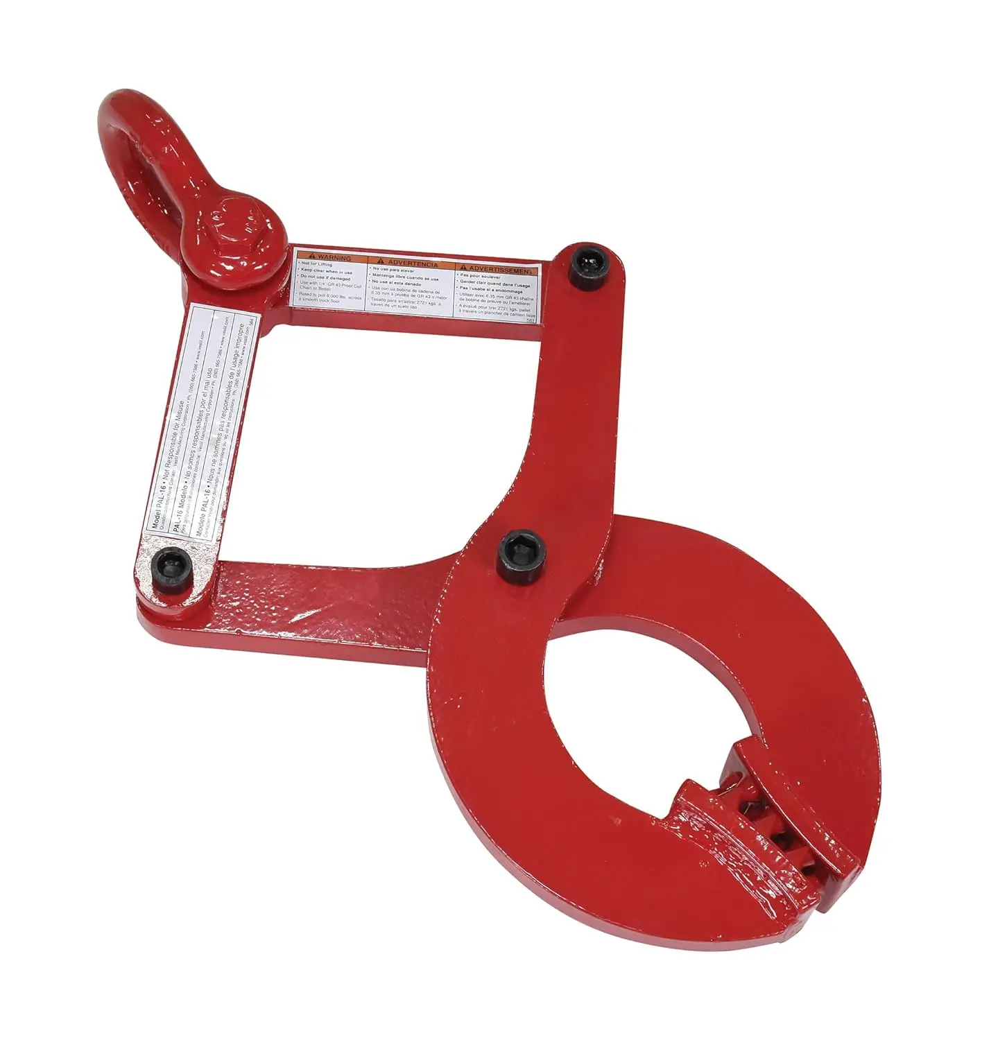 Heavy-Duty Steel Pallet Puller, 6000 Lb Capacity, 5-Inch Jaw Opening, Red Finish for Easy Handling
Heavy-Duty Steel Pallet Puller, 6000 Lb Capacity, 5-Inch Jaw Opening, Red Finish for Easy Handling