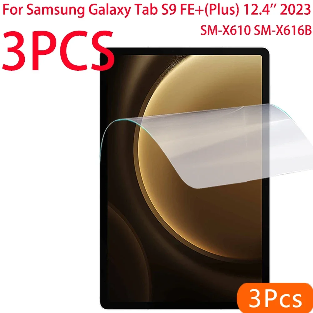 3 упаковки мягкой пленки для защиты экрана из ПЭТ для Samsung Galaxy Tab S9 FE + Plus 12,4 дюйма, 2023, защитная пленка для планшета SM-X610 X616B
3 упаковки мягкой пленки для защиты экрана из ПЭТ для Samsung Galaxy Tab S9 FE + Plus 12,4 дюйма, 2023, защитная пленка для планшета SM-X610 X616B