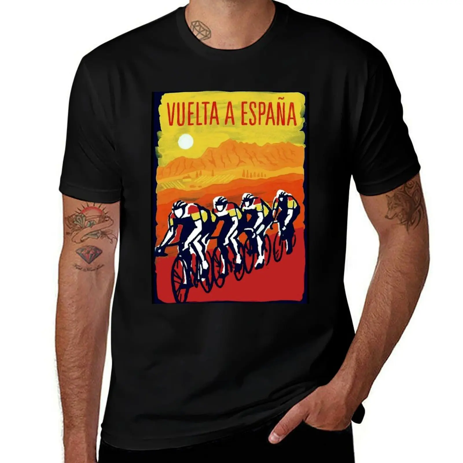 VUELTA A ESPANA : Vintage Bicycle Racing Print T-Shirt anime tshirt man t shirts for men casual 
VUELTA A ESPANA : Vintage Bicycle Racing Print T-Shirt anime tshirt man t shirts for men casual