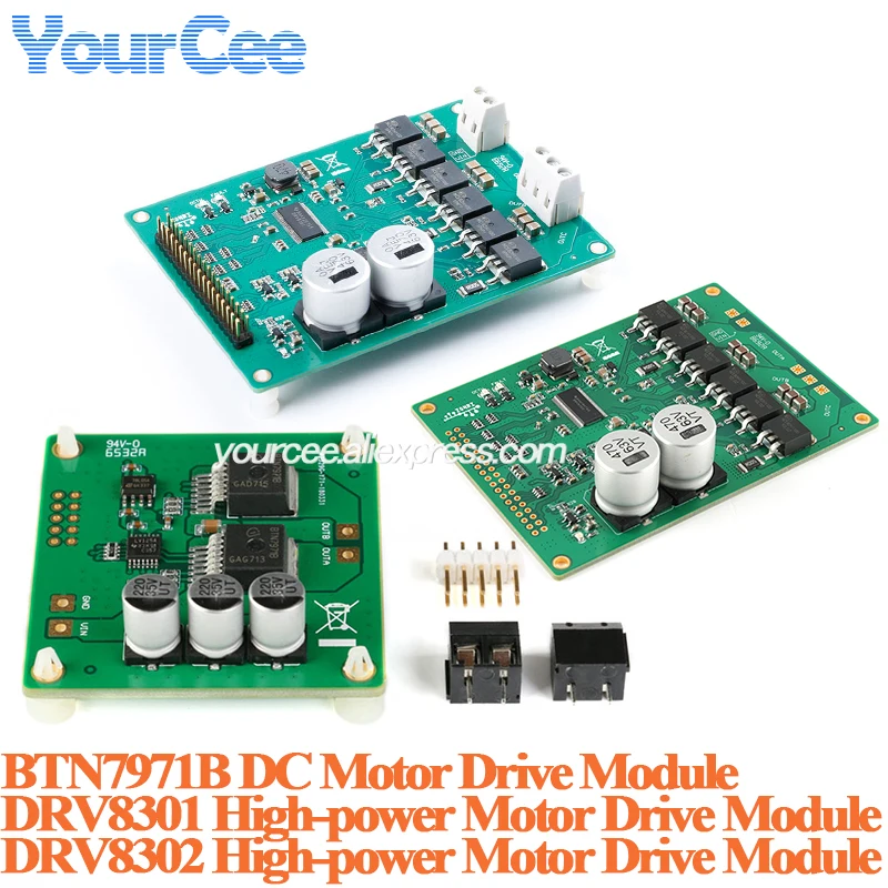 DRV8301 DRV8302 Модуль платы драйвера двигателя высокой мощности ST FOC Векторное управление DC 5,5-45 В Бесщеточный/PMSM-привод BTN7971B Двигатель постоянного тока
DRV8301 DRV8302 Модуль платы драйвера двигателя высокой мощности ST FOC Векторное управление DC 5,5-45 В Бесщеточный/PMSM-привод BTN7971B Двигатель постоянного тока