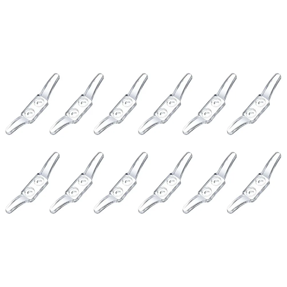 12Pcs Double Hole Positioning Hooks Transparent Roller Curtain Clips Blinds Drawcord Retainers Roman Accessories 
12Pcs Double Hole Positioning Hooks Transparent Roller Curtain Clips Blinds Drawcord Retainers Roman Accessories