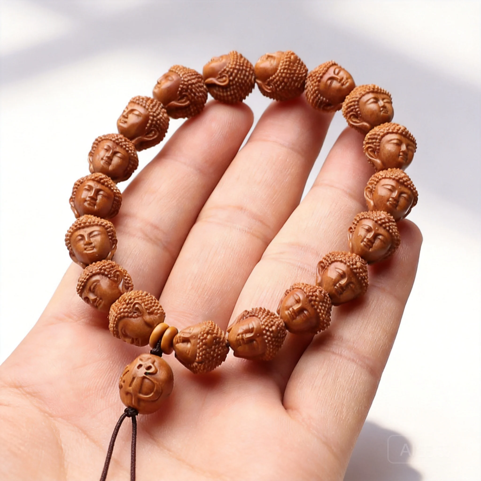 Dragon Vein Peach Pit Hand Carved Baby Buddha Head Single Circle Bracelet Chinese Style Wenwan Collectible Jewelry Gift For Men
Dragon Vein Peach Pit Hand Carved Baby Buddha Head Single Circle Bracelet Chinese Style Wenwan Collectible Jewelry Gift For Men