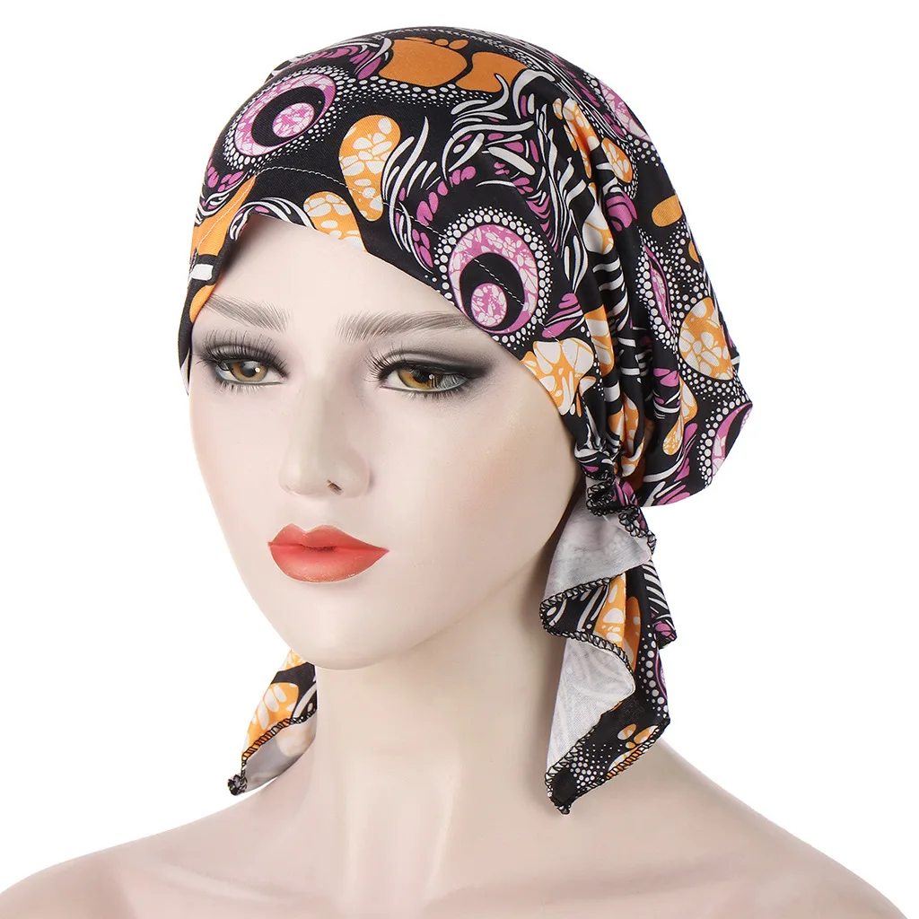 Wholesale New Women Pre-tied Printed Flowers Headband Cap Muslim Head Scarf Hair Loss Cover
Wholesale New Women Pre-tied Printed Flowers Headband Cap Muslim Head Scarf Hair Loss Cover