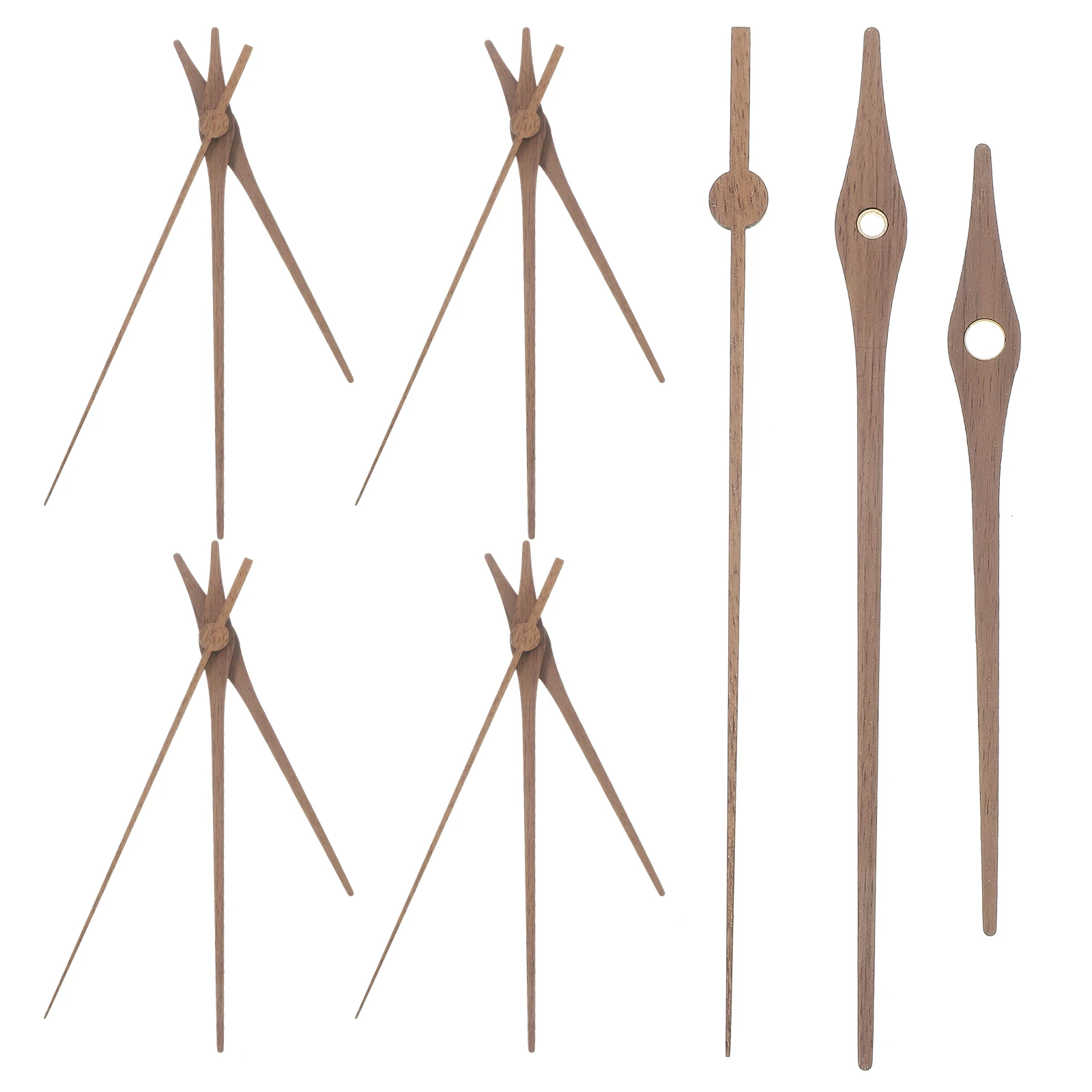 5 Sets Black Walnut Wood DIY Wall Replacement Fingers 12 Inch Clock Hanging Clock Hands Hands For Repair Long Copper Sleeve
5 Sets Black Walnut Wood DIY Wall Replacement Fingers 12 Inch Clock Hanging Clock Hands Hands For Repair Long Copper Sleeve