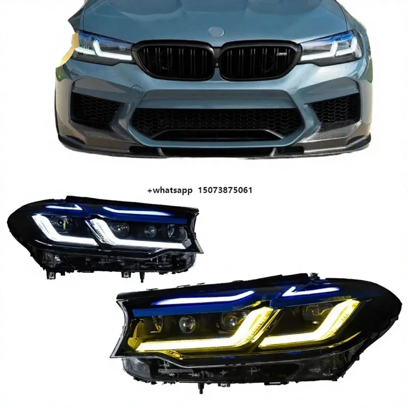 For 5 Series G30 2017-2022 G38 LCI Style 6000K LED DRL Turn Signal Light Projector Headlights New Auto Accessories
For 5 Series G30 2017-2022 G38 LCI Style 6000K LED DRL Turn Signal Light Projector Headlights New Auto Accessories