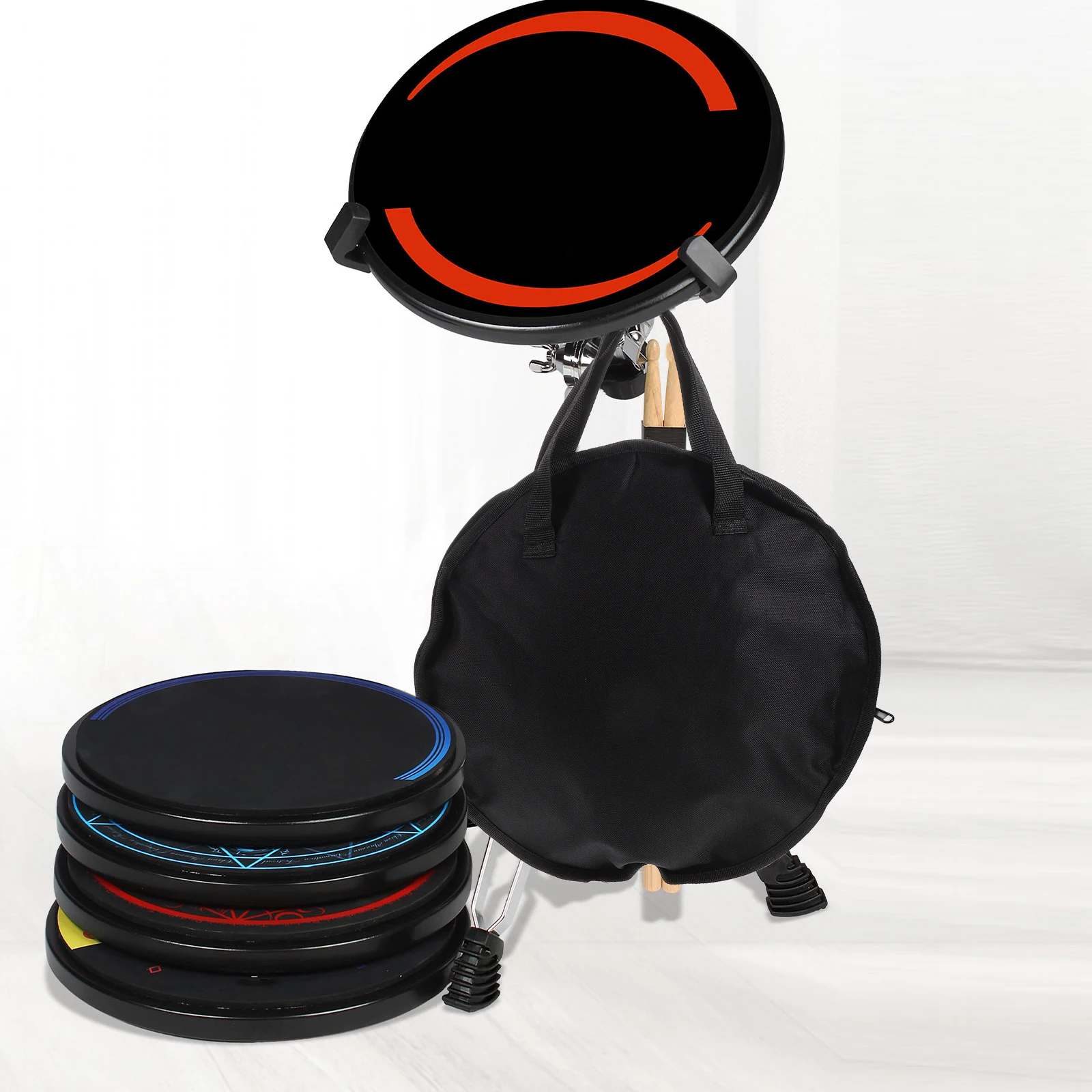 1pc Dumb Drum Pad Case 10 Inch Black Oxford Waterproof Storage Bag for Travel Practice Thickened Durable Instrument Bag
1pc Dumb Drum Pad Case 10 Inch Black Oxford Waterproof Storage Bag for Travel Practice Thickened Durable Instrument Bag