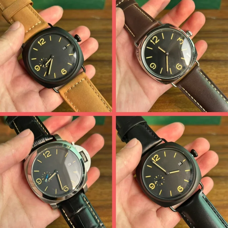 Paneraiing Brand Style 45mm 47mm 904L Stainless Steel Watch Case Fit Tianjin Automatic Mechanical Movement Watch for Man
Paneraiing Brand Style 45mm 47mm 904L Stainless Steel Watch Case Fit Tianjin Automatic Mechanical Movement Watch for Man