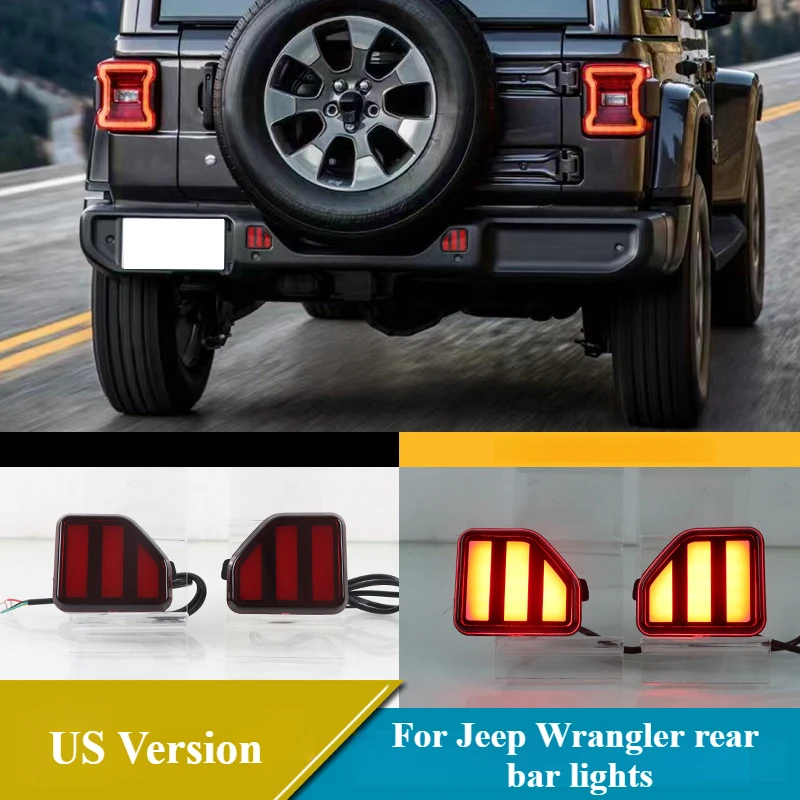 Для Jeep Wrangler 2018-2022 светодиодный задний фонарь, модифицированный светильник бампера, задний противотуманный фонарь, указатель поворота, стоп-сигнал, яркая лампа, американская версия
Для Jeep Wrangler 2018-2022 светодиодный задний фонарь, модифицированный светильник бампера, задний противотуманный фонарь, указатель поворота, стоп-сигнал, яркая лампа, американская версия