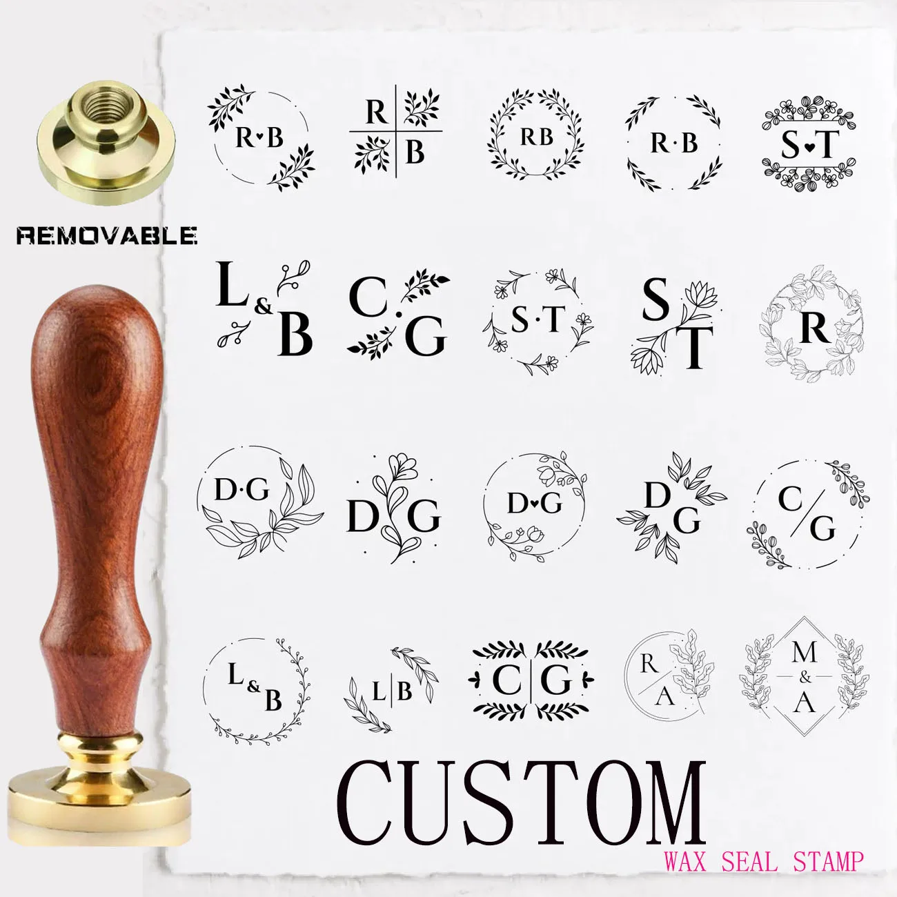 Custom Wax Seal Stamp, 3cm Personalized Stamp for Wedding Invitation Create Your Own Logo/Design/Letter Customization, Gift Wrap
Custom Wax Seal Stamp, 3cm Personalized Stamp for Wedding Invitation Create Your Own Logo/Design/Letter Customization, Gift Wrap