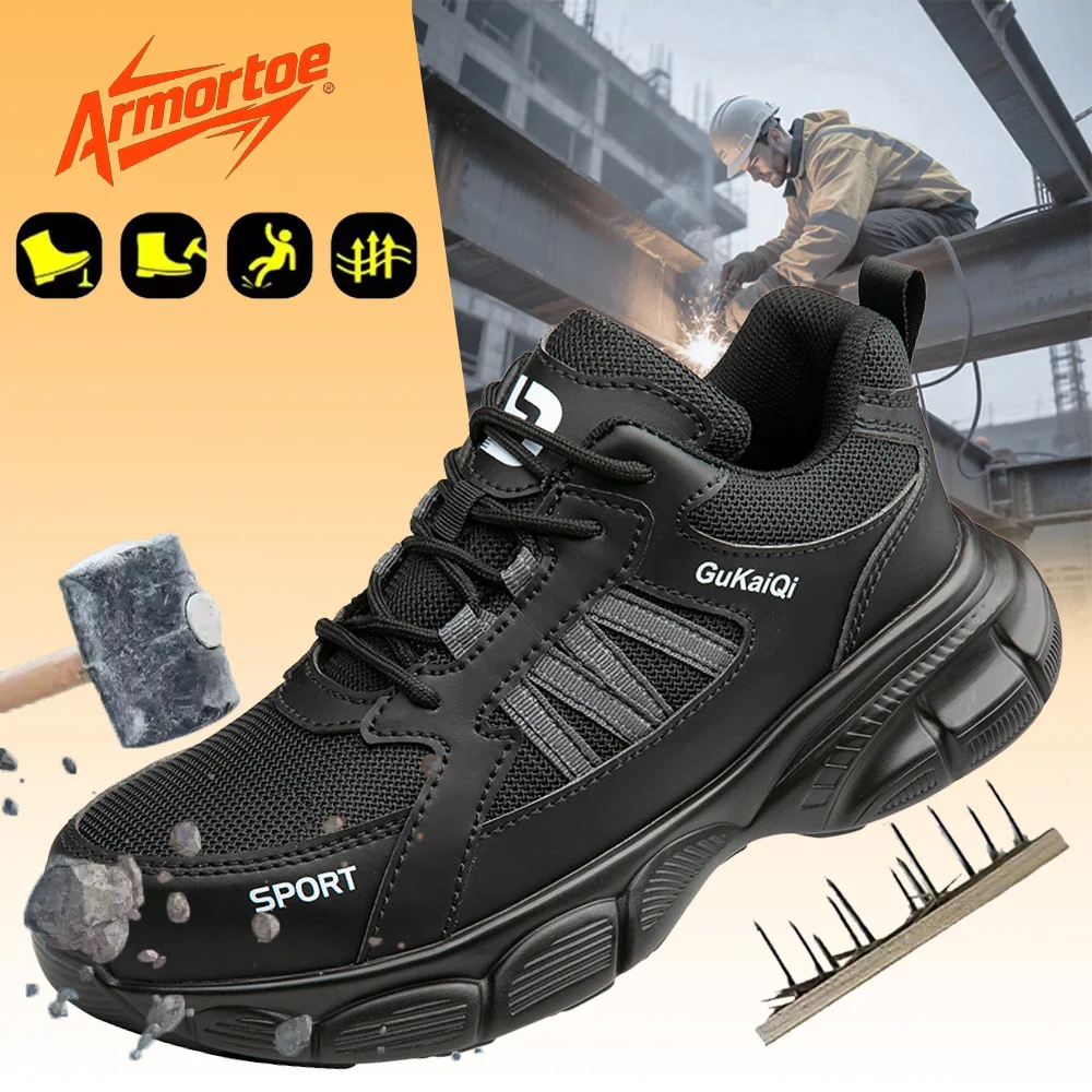 ArmorToe Certified Steel Toe Safety Shoes Anti-Impact Puncture Proof Slip Resistant Soft Sole Chef Work Footwear #Armor2790
ArmorToe Certified Steel Toe Safety Shoes Anti-Impact Puncture Proof Slip Resistant Soft Sole Chef Work Footwear #Armor2790
