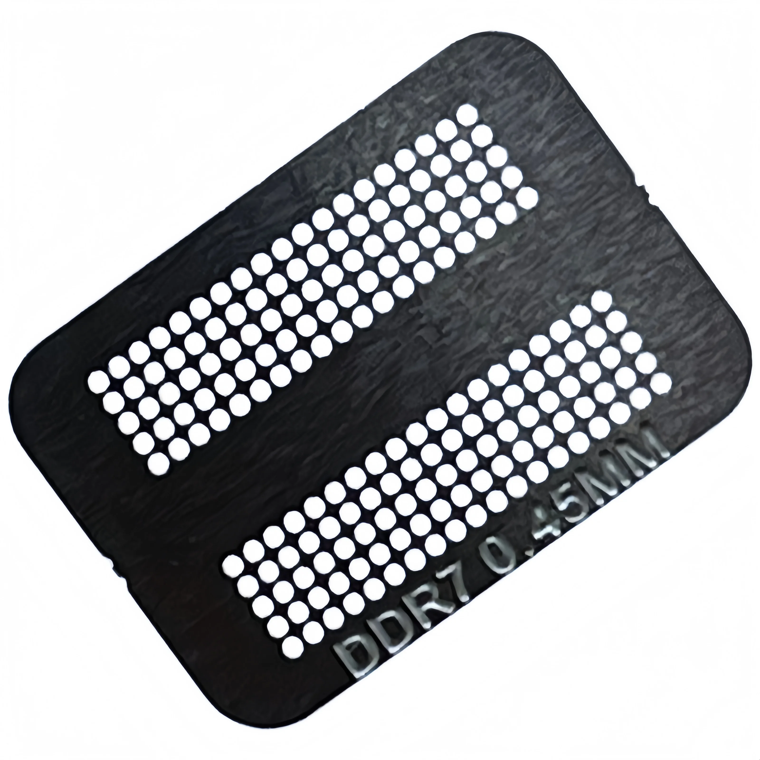 Direct heating 90X90 BGA Reballing Stencil GDDR5X D9VRL D9VRK D9TXS D9V BGA190 DDR7 0.45MM
Direct heating 90X90 BGA Reballing Stencil GDDR5X D9VRL D9VRK D9TXS D9V BGA190 DDR7 0.45MM