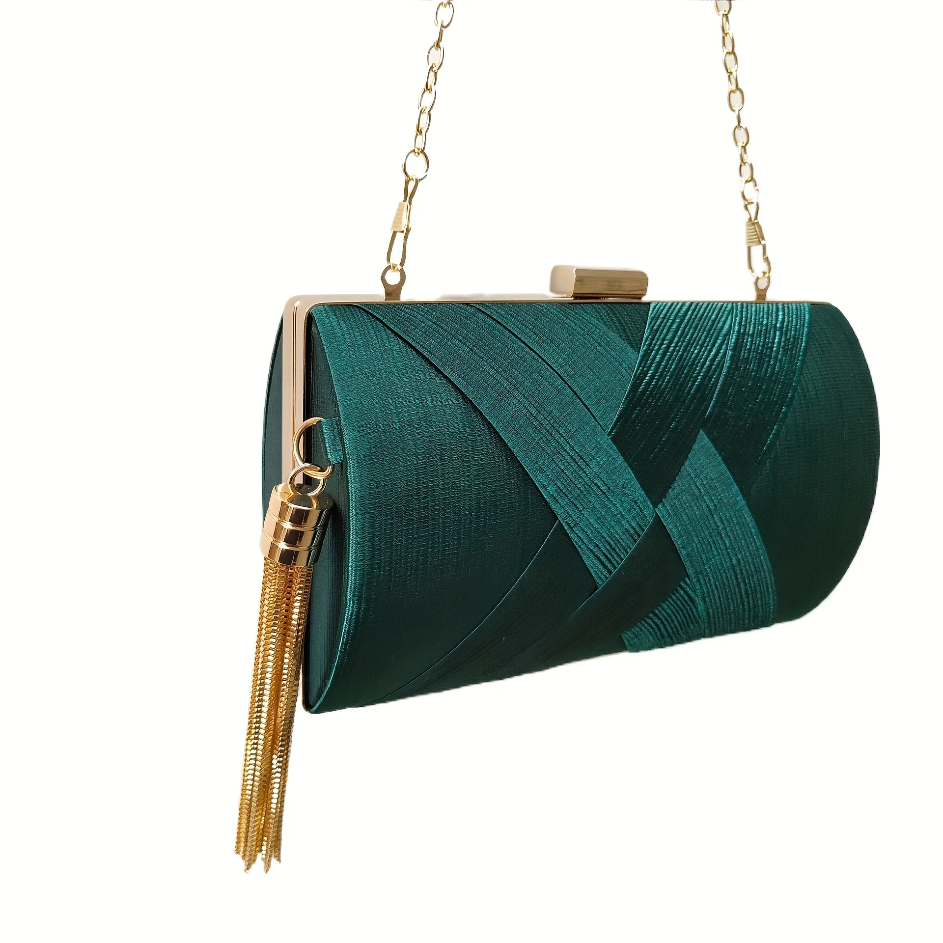 Satin Evening Bag For Women, Tassel Decor Clutch Purse, Fashion Chain Handbag For Wedding Party Prom Best Gifts for Carnaval
Satin Evening Bag For Women, Tassel Decor Clutch Purse, Fashion Chain Handbag For Wedding Party Prom Best Gifts for Carnaval
