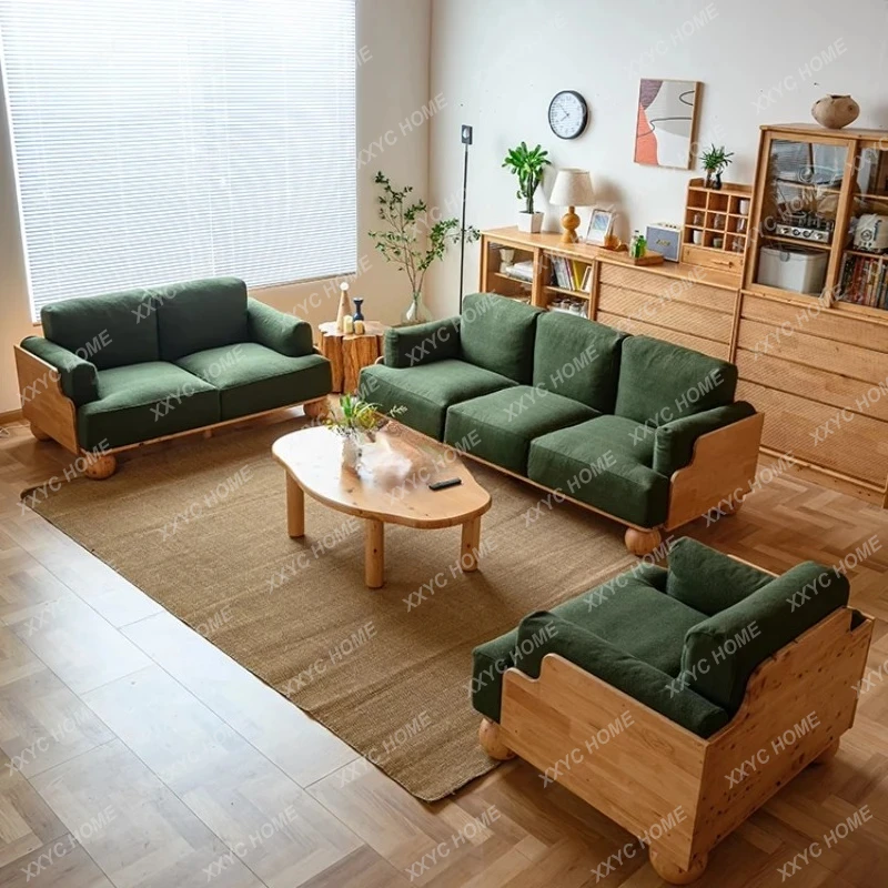 LL◆ Solid wood fabric sofa living room modern simple Japanese tofu block ins small apartment
LL◆ Solid wood fabric sofa living room modern simple Japanese tofu block ins small apartment