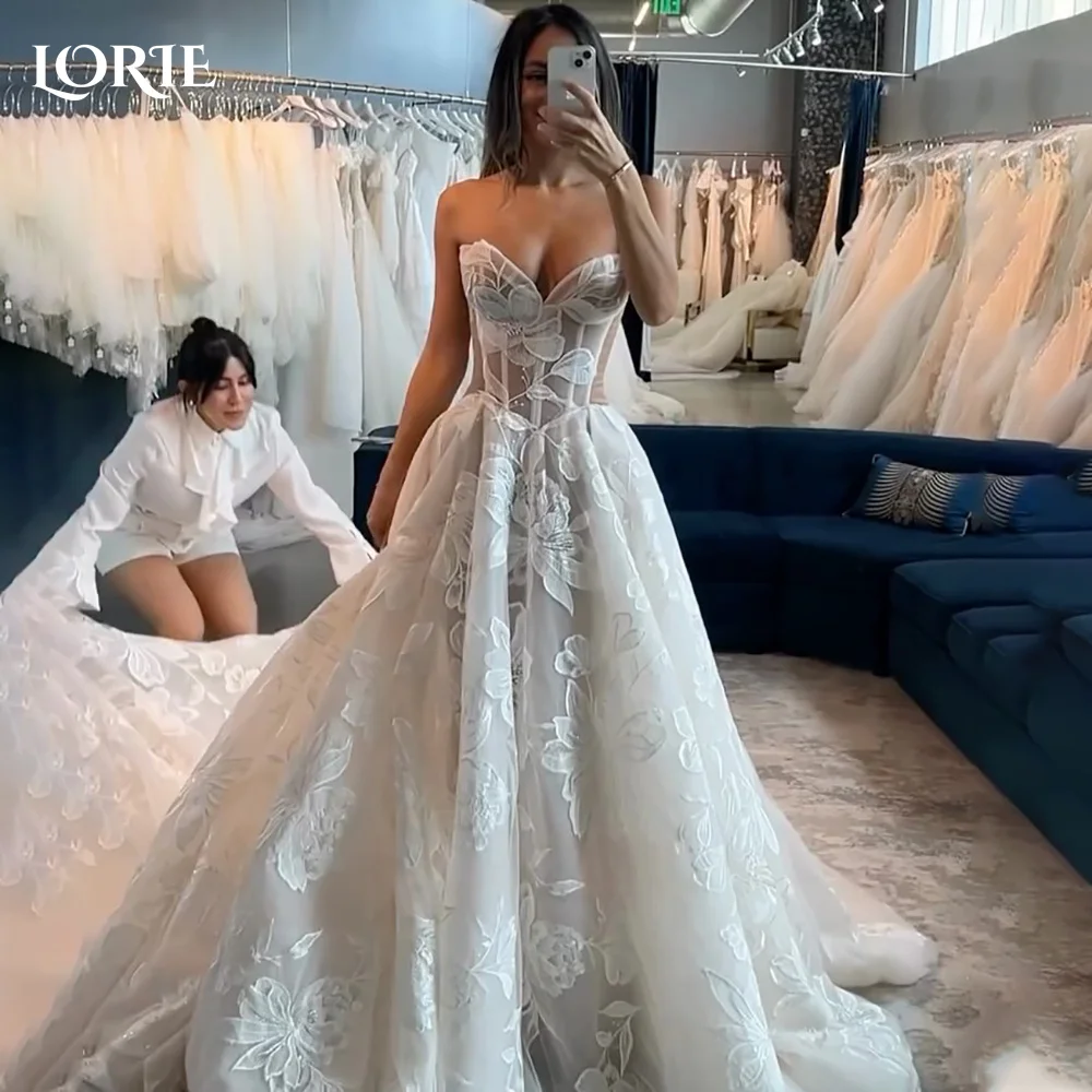 LORIE Vintage Lace Mermaid Wedding Dress V-Neck Applique Pleat Princess Bridal Gown Off Shoulder 3D Flower Bride DressCustomized
LORIE Vintage Lace Mermaid Wedding Dress V-Neck Applique Pleat Princess Bridal Gown Off Shoulder 3D Flower Bride DressCustomized