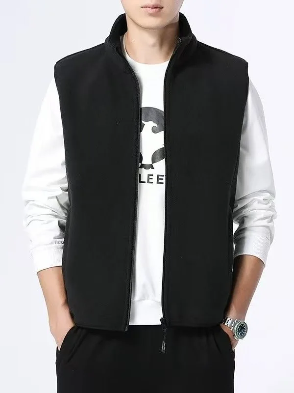 Утепленный флисовый жилет для мужчин: осенне-зимняя повседневная верхняя одежда, теплая куртка на молнии, молодежный стиль
Утепленный флисовый жилет для мужчин: осенне-зимняя повседневная верхняя одежда, теплая куртка на молнии, молодежный стиль