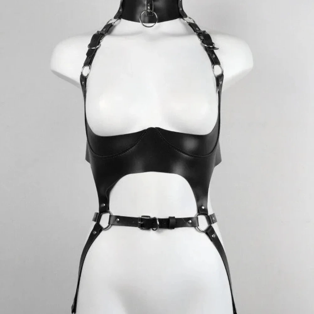 Sexy Women Bodystockings With PU Leather Belt Harness Fetish Harness Bondage With Chain Garter Belt Gothic Thigh Sword Belt Sets
Sexy Women Bodystockings With PU Leather Belt Harness Fetish Harness Bondage With Chain Garter Belt Gothic Thigh Sword Belt Sets