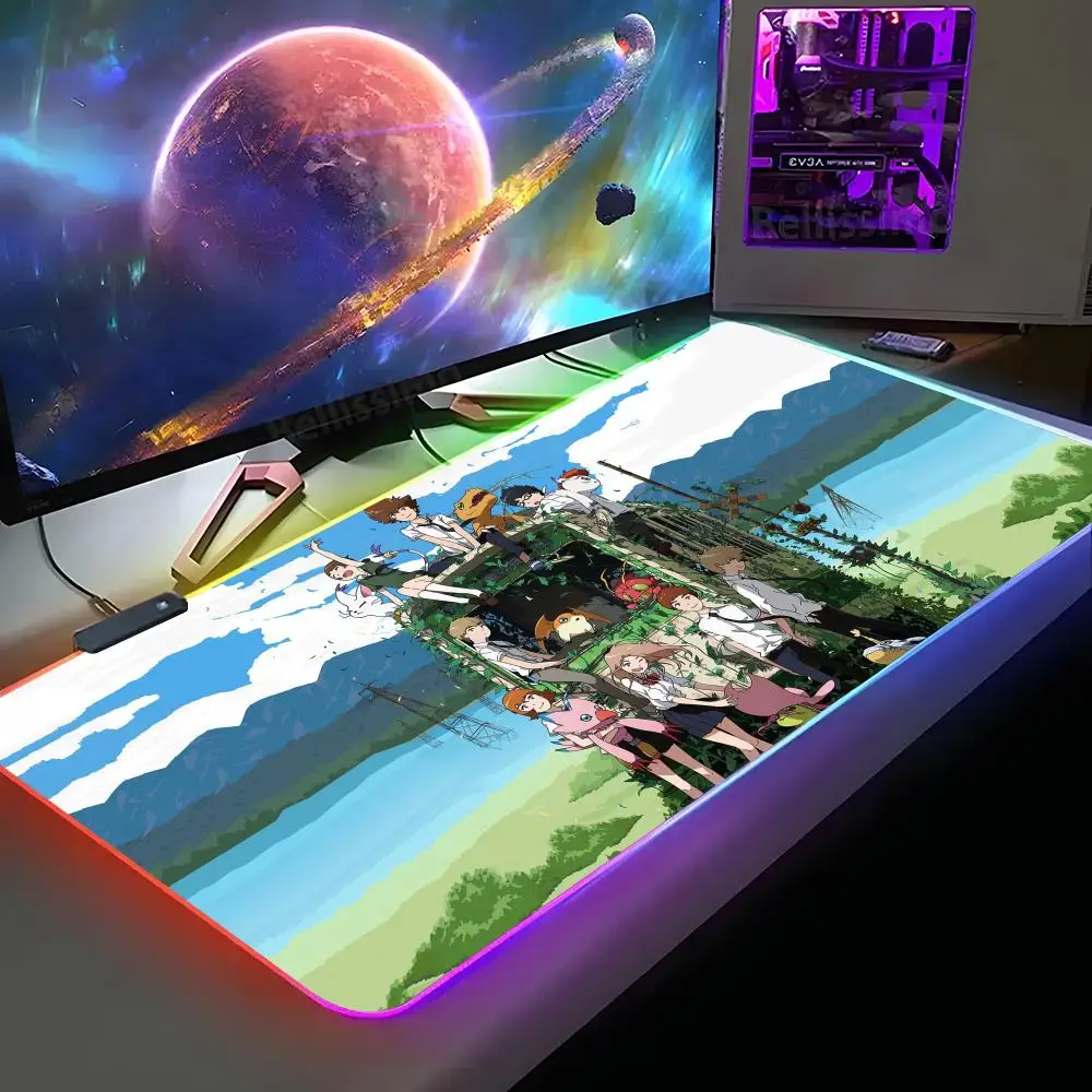 Коврик для игровой мыши Digimon XXL RGB, игровой коврик для мыши HD Gamer, большие коврики для мыши со светодиодной подсветкой, ковер для ПК с подсветкой
Коврик для игровой мыши Digimon XXL RGB, игровой коврик для мыши HD Gamer, большие коврики для мыши со светодиодной подсветкой, ковер для ПК с подсветкой