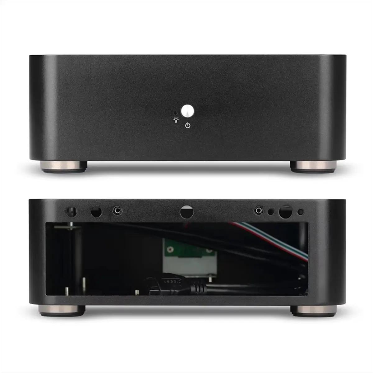 (ABGQ) Цельноалюминиевый корпус Mini HTPC, корпус Mini ITX, настольный компьютерный корпус для игровых ПК с 8-контактным блоком питания, черный
(ABGQ) Цельноалюминиевый корпус Mini HTPC, корпус Mini ITX, настольный компьютерный корпус для игровых ПК с 8-контактным блоком питания, черный