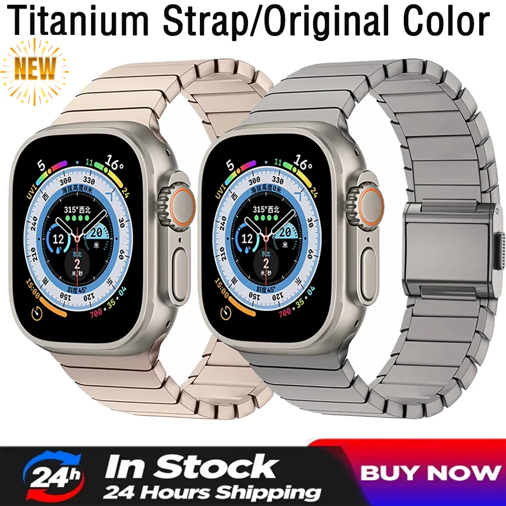 Titanium Strap For Apple Watch Ultra 2 49mm 10 46mm Magnetic Button Link Metal Bracelet iWatch 9 8 7 6 5 4 3 SE 44mm 45mm Correa
Titanium Strap For Apple Watch Ultra 2 49mm 10 46mm Magnetic Button Link Metal Bracelet iWatch 9 8 7 6 5 4 3 SE 44mm 45mm Correa