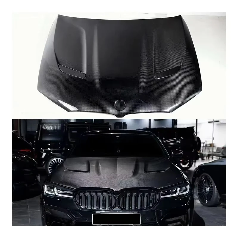 For F90 M5 G30 G38 New Dry Carbon Fiber Hood with Exhaust Bumper Cut-Outs-Bolt-On Universal Fitment
For F90 M5 G30 G38 New Dry Carbon Fiber Hood with Exhaust Bumper Cut-Outs-Bolt-On Universal Fitment
