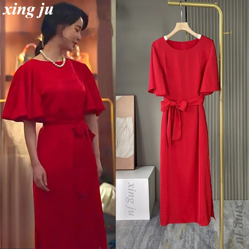 Kpop Korean Singer Women Jazz Dance Costume Birthday Party Red A-line Slit Long Dress Female Festival Performance Stage Clothing
Kpop Korean Singer Women Jazz Dance Costume Birthday Party Red A-line Slit Long Dress Female Festival Performance Stage Clothing