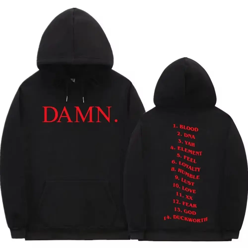 Damn Kendrick Lamar Hoodie Mr. Pglang Morale & The Big Steppers Album Track List Sweatshirt Women's Hip Hop Jumper Jacket
Damn Kendrick Lamar Hoodie Mr. Pglang Morale & The Big Steppers Album Track List Sweatshirt Women's Hip Hop Jumper Jacket