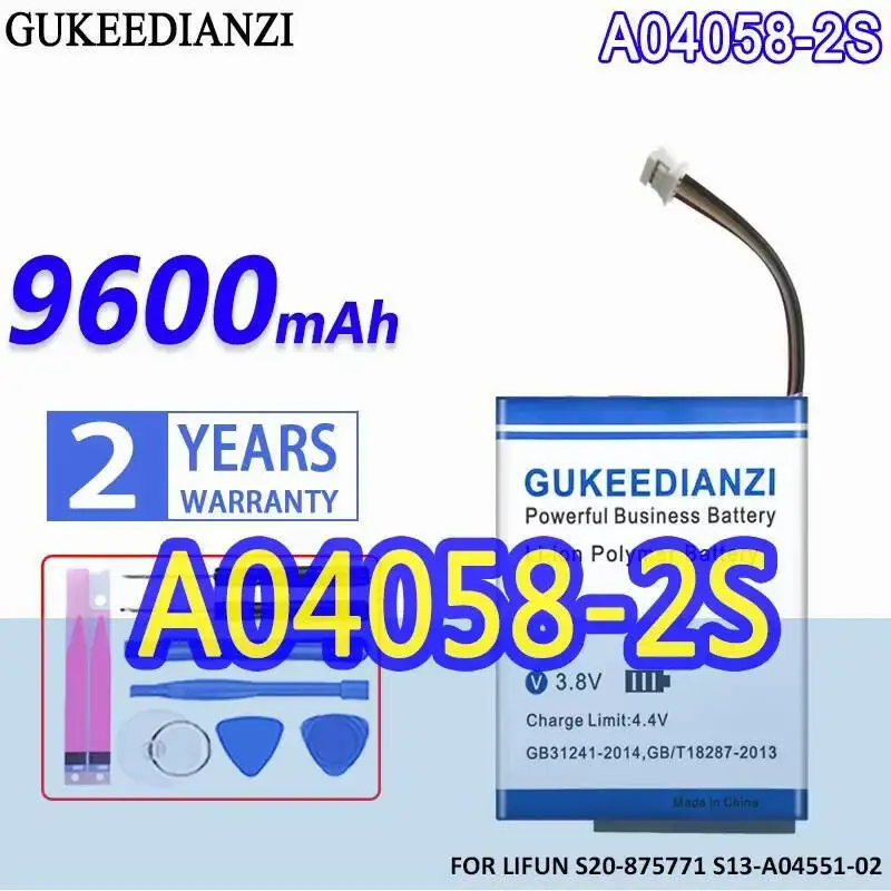 Для Lifun S13-A04551-02 S20-875771 Высокая совместимость A04058-2S Аккумулятор с вилкой питания 9600 мАч
Для Lifun S13-A04551-02 S20-875771 Высокая совместимость A04058-2S Аккумулятор с вилкой питания 9600 мАч
