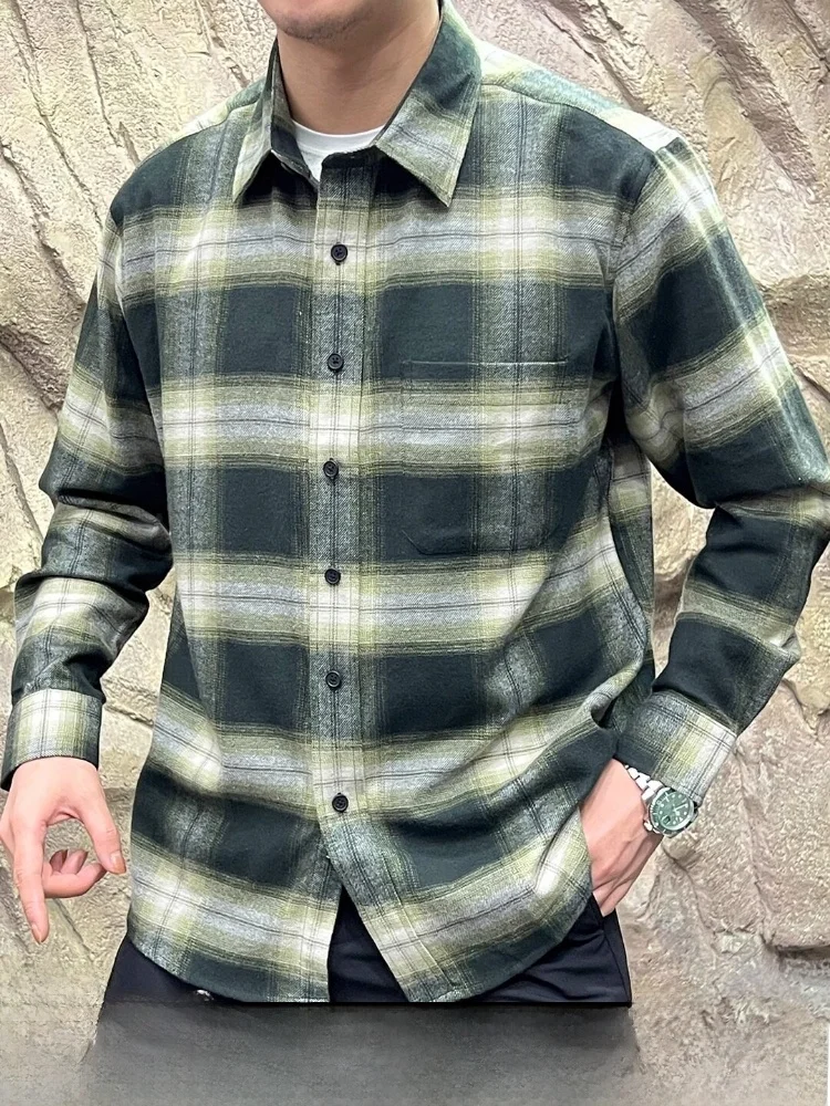 Washed Cotton Flannel Long Sleeve Shirt Men's Retro Casual Plaid Shirt Breathable Standard Fit Youth Autumn Winter Fashion
Washed Cotton Flannel Long Sleeve Shirt Men's Retro Casual Plaid Shirt Breathable Standard Fit Youth Autumn Winter Fashion