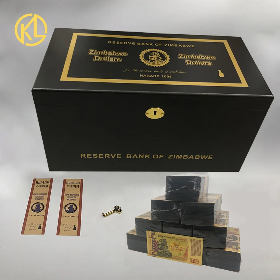 1000pcs colored Gold Zimbabwe One Centillion Dollars banknote with Stone image COA in box for nice gift
1000pcs colored Gold Zimbabwe One Centillion Dollars banknote with Stone image COA in box for nice gift