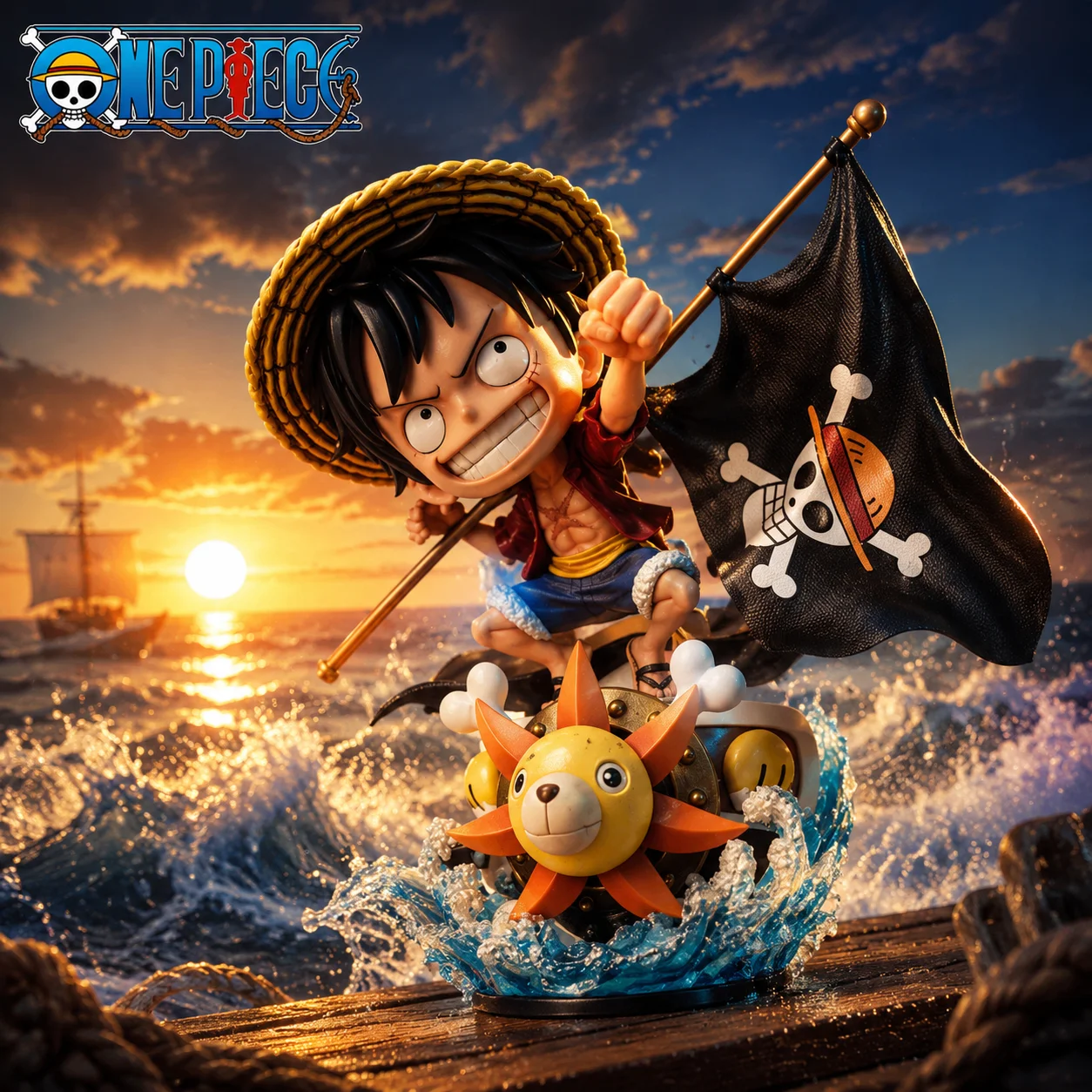 One Piece SH Figure Flag Holding Straw Hat Luffy Scene Statue, Straw Hat Pirates Main Crew Anime GK Model Ornament Collectible
One Piece SH Figure Flag Holding Straw Hat Luffy Scene Statue, Straw Hat Pirates Main Crew Anime GK Model Ornament Collectible