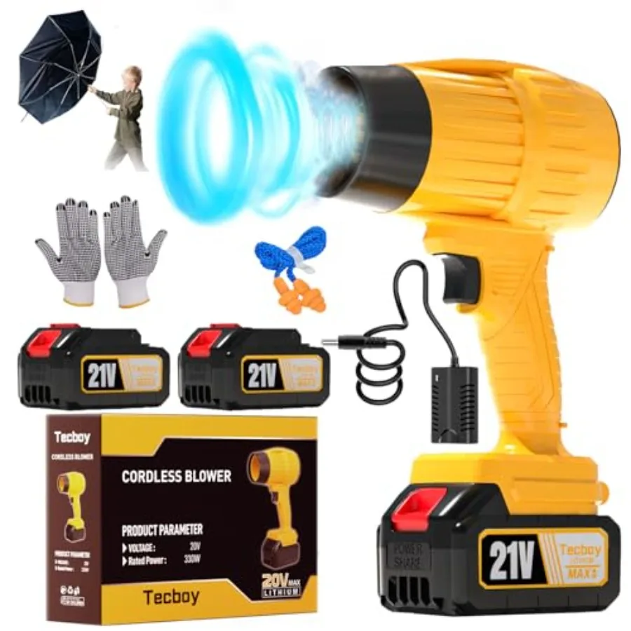 Hand Held Leaf Blower Cordless with Batterys and Charger 990000 RPM Small Portable Mini Turbo Jet Blower for Makita 18V Battery
Hand Held Leaf Blower Cordless with Batterys and Charger 990000 RPM Small Portable Mini Turbo Jet Blower for Makita 18V Battery