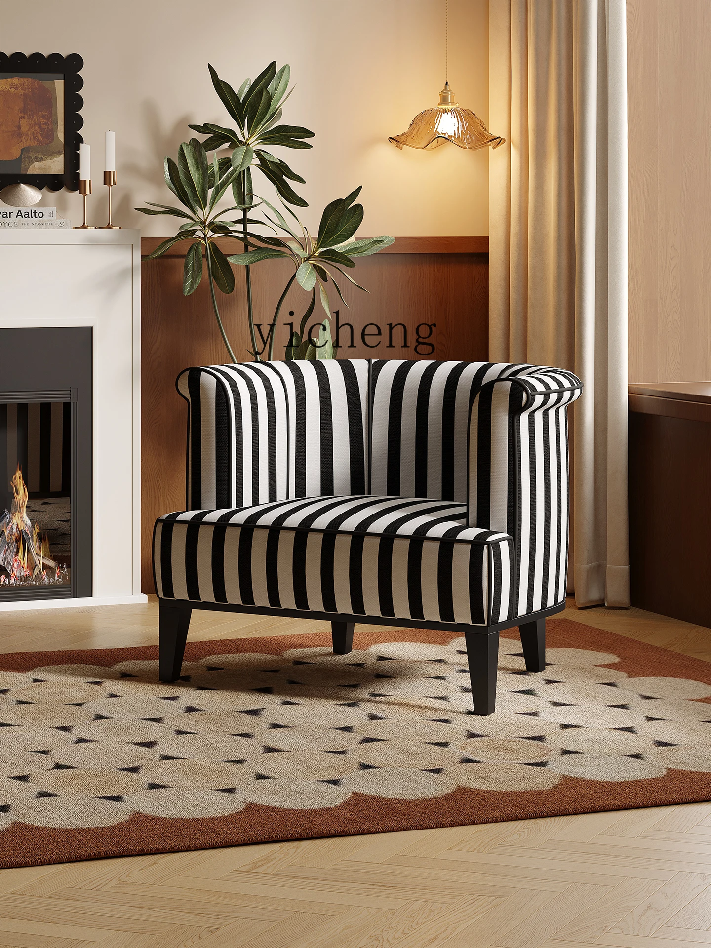 ZYA medieval style living room small apartment single chair advanced comfortable lazy leisure sofa seat
ZYA medieval style living room small apartment single chair advanced comfortable lazy leisure sofa seat