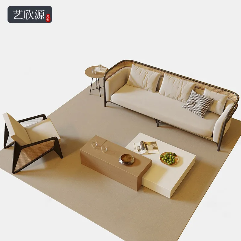 YFY New Chinese Solid Wood Rattan Sofa Combination Hotel Sales Office Model Room Chess and Card Room Tea House Reception Booth
YFY New Chinese Solid Wood Rattan Sofa Combination Hotel Sales Office Model Room Chess and Card Room Tea House Reception Booth
