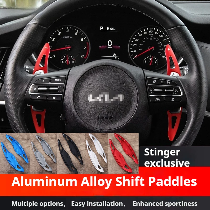 Suitable for 19-24 Kia Stinger aluminum alloy steering wheel shift paddles interior modification Stinger specific paddles
Suitable for 19-24 Kia Stinger aluminum alloy steering wheel shift paddles interior modification Stinger specific paddles