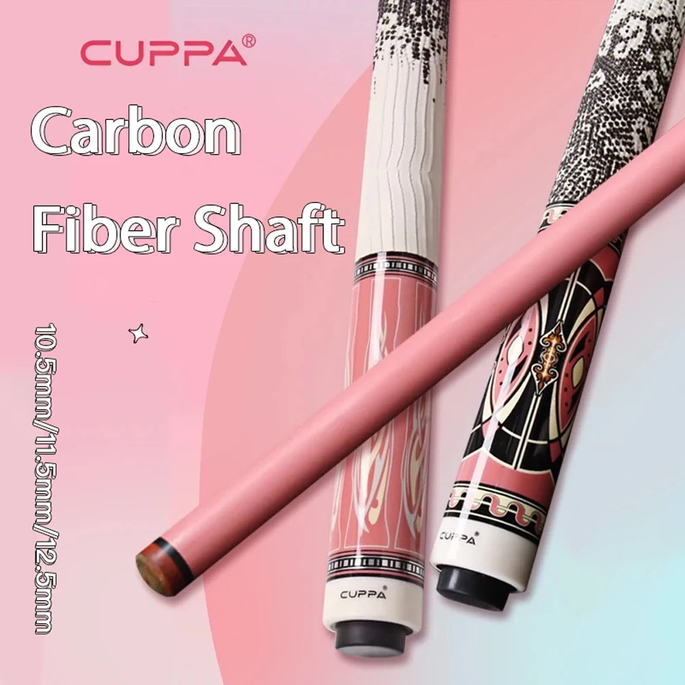 Cuppa Carbon Fiber Pool Cue Stick Set with Dancer Queen I/II 10.5mm/11.5mm/12.5mm Pink cue for Girl Woman Billiard cue
Cuppa Carbon Fiber Pool Cue Stick Set with Dancer Queen I/II 10.5mm/11.5mm/12.5mm Pink cue for Girl Woman Billiard cue