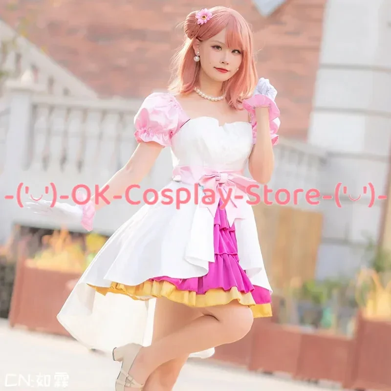 Аниме Love Live! Костюмы для косплея Nijigasaki High School Ayumu Uehara, пробуждение, платье обещания, униформа на Хэллоуин, индивидуальный заказ
Аниме Love Live! Костюмы для косплея Nijigasaki High School Ayumu Uehara, пробуждение, платье обещания, униформа на Хэллоуин, индивидуальный заказ
