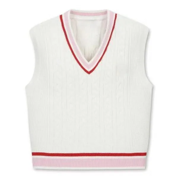 Women's Golf Apparel: Sporty-Style Knit Vest with V-Neck, Color-Blocking, and Slimming Design—Fashionable Knit Top
Women's Golf Apparel: Sporty-Style Knit Vest with V-Neck, Color-Blocking, and Slimming Design—Fashionable Knit Top
