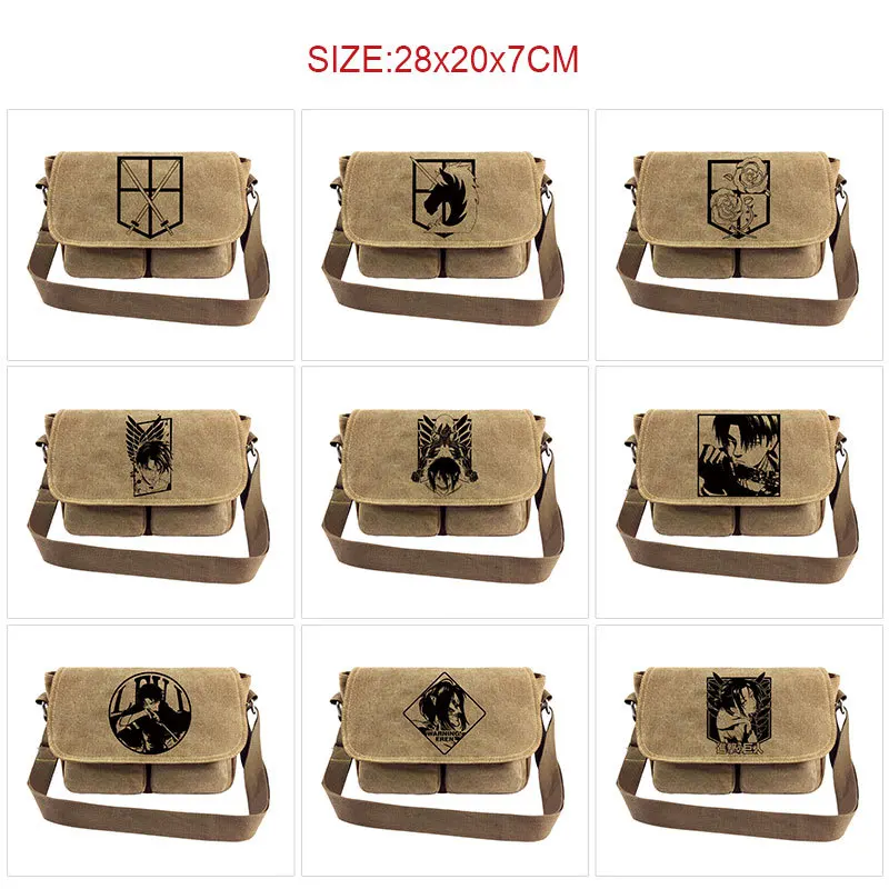 Attack on Titan Crossbody Bag Retro Canvas Bag Large capacity student leisure backpack Anime peripheral birthday gift
Attack on Titan Crossbody Bag Retro Canvas Bag Large capacity student leisure backpack Anime peripheral birthday gift