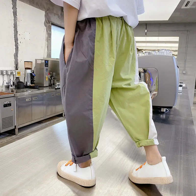 2023 Boys Clothing Spring Summer New Kids Loose Thin Fashion Casual Contrasting Colors Korean Version Simplicity Cropped Pants
2023 Boys Clothing Spring Summer New Kids Loose Thin Fashion Casual Contrasting Colors Korean Version Simplicity Cropped Pants