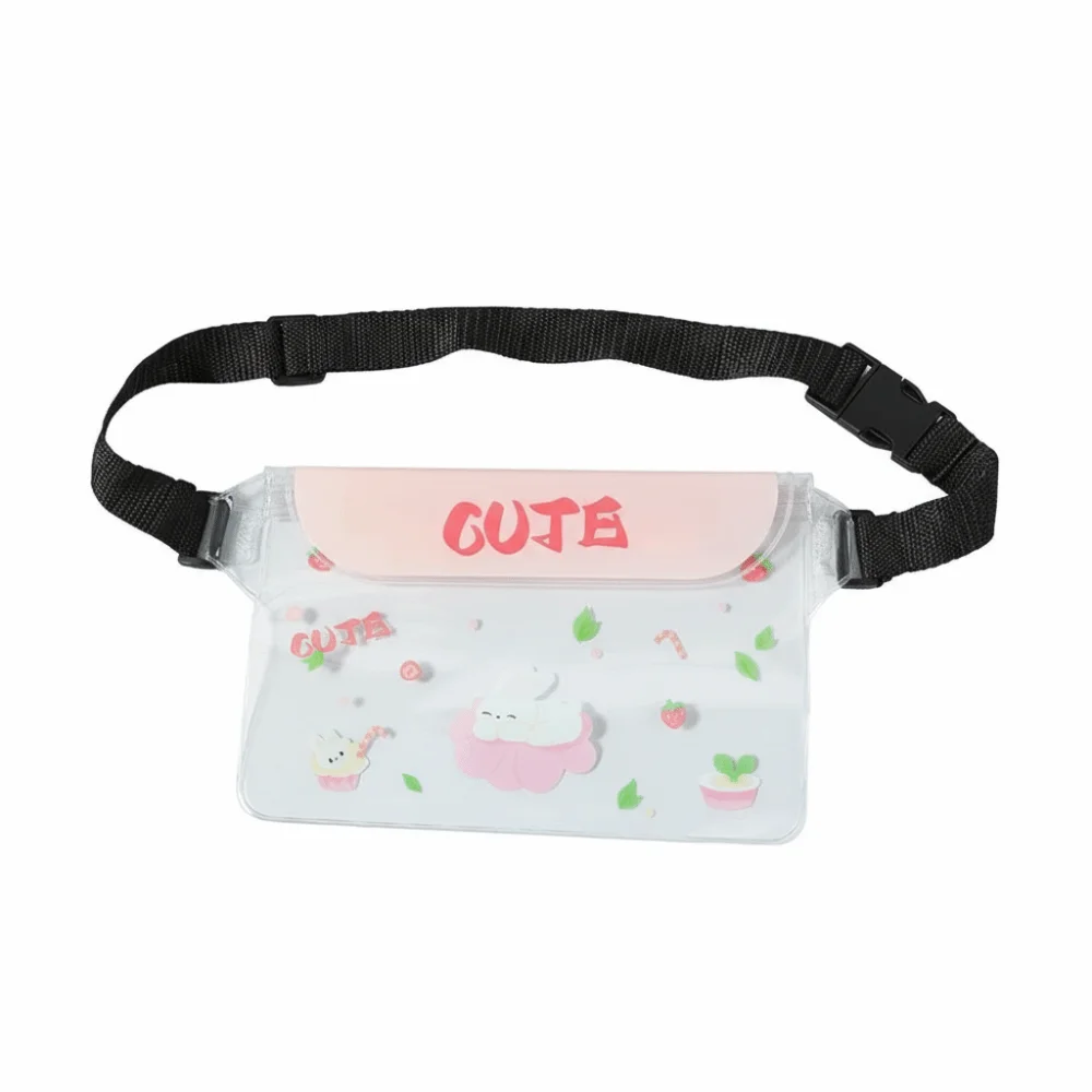 Adjustable Strap Waterproof Phone Bag Thicken Material Transparent Case Transparent Fanny Pack Cartoon Pattern Portable
Adjustable Strap Waterproof Phone Bag Thicken Material Transparent Case Transparent Fanny Pack Cartoon Pattern Portable