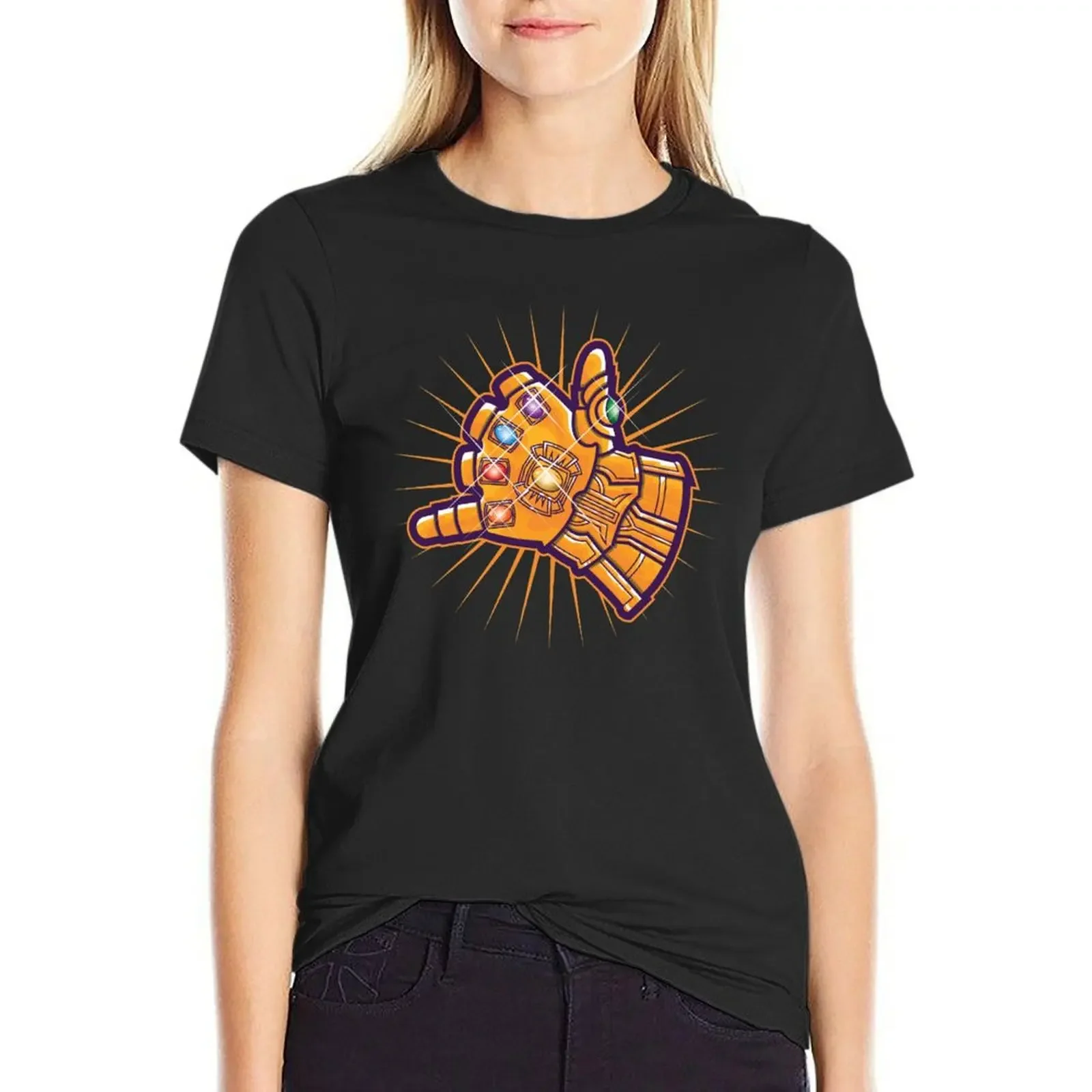 Shaka Gauntlet T-Shirt oversized korean fashion shirts graphic tees cute clothes plus size t shirts for Women loose fit
Shaka Gauntlet T-Shirt oversized korean fashion shirts graphic tees cute clothes plus size t shirts for Women loose fit