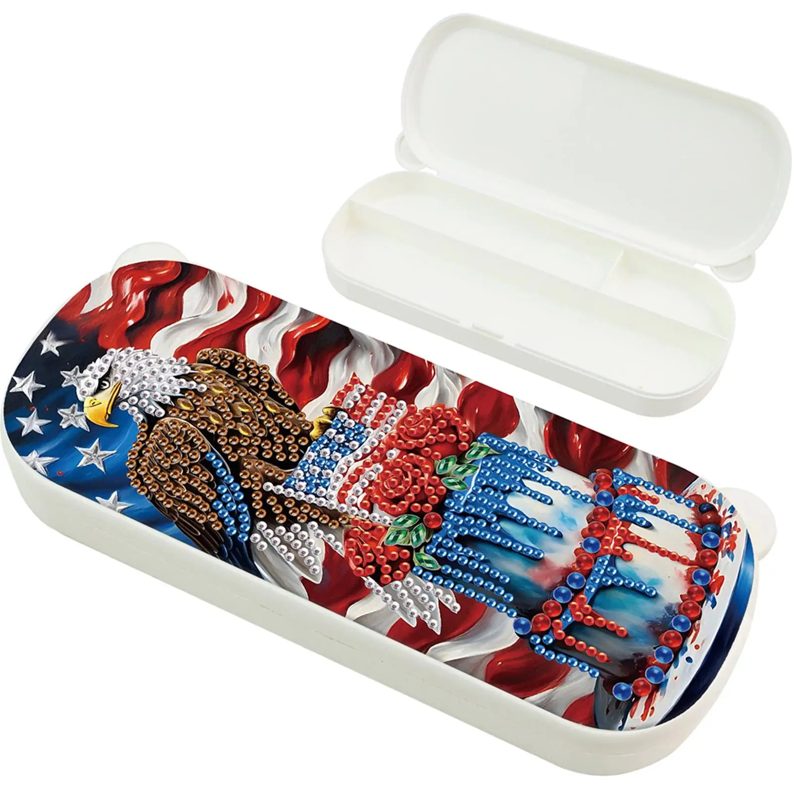 Ящик для хранения алмазной живописи, деревянный футляр для драгоценностей ко Дню независимости для взрослых
Ящик для хранения алмазной живописи, деревянный футляр для драгоценностей ко Дню независимости для взрослых