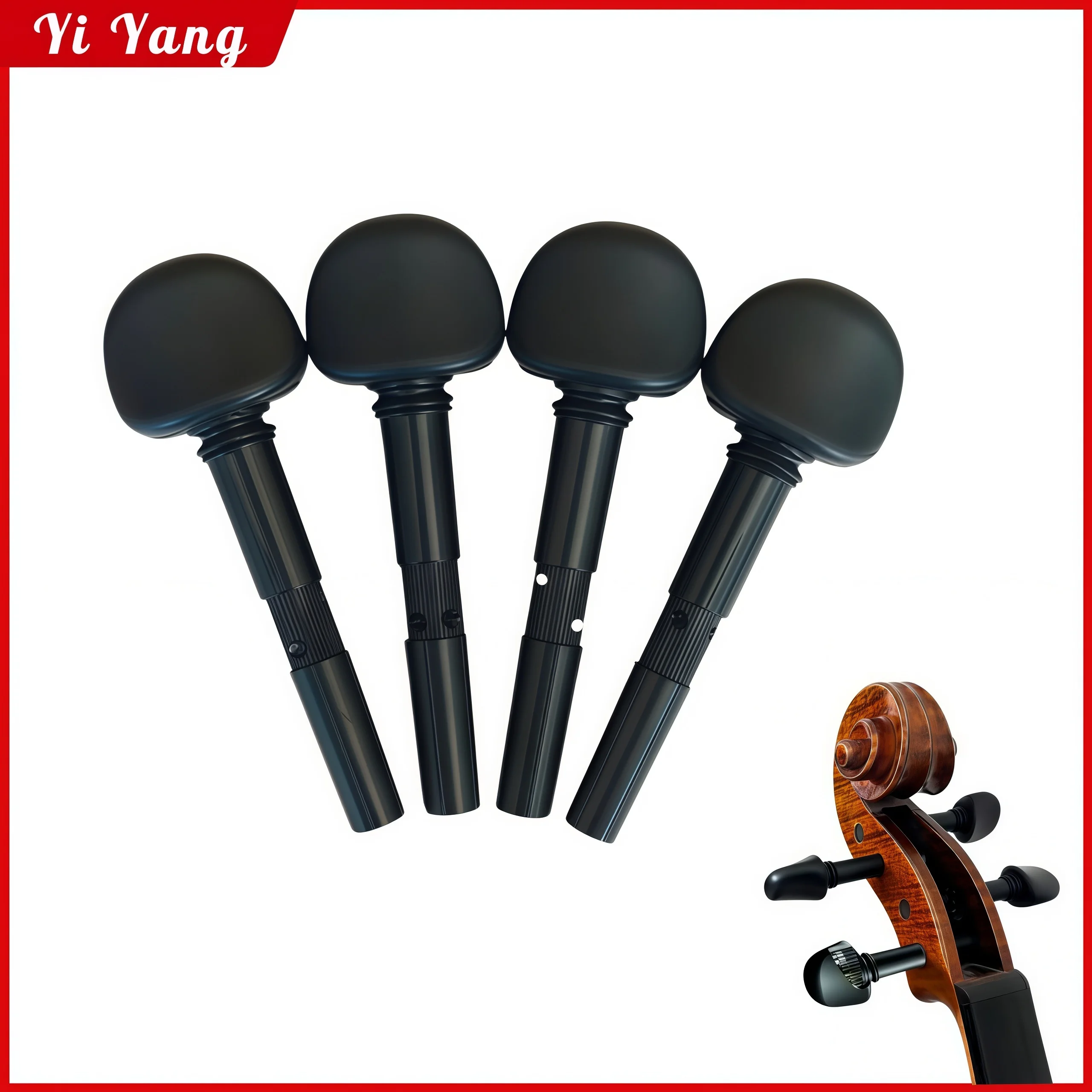 4Pcs 4/4 Violin Peg Machine Heads Mechanical Violin Pegs Finetun Geared Violin Tuning Pegs Fiddle Accessories
4Pcs 4/4 Violin Peg Machine Heads Mechanical Violin Pegs Finetun Geared Violin Tuning Pegs Fiddle Accessories