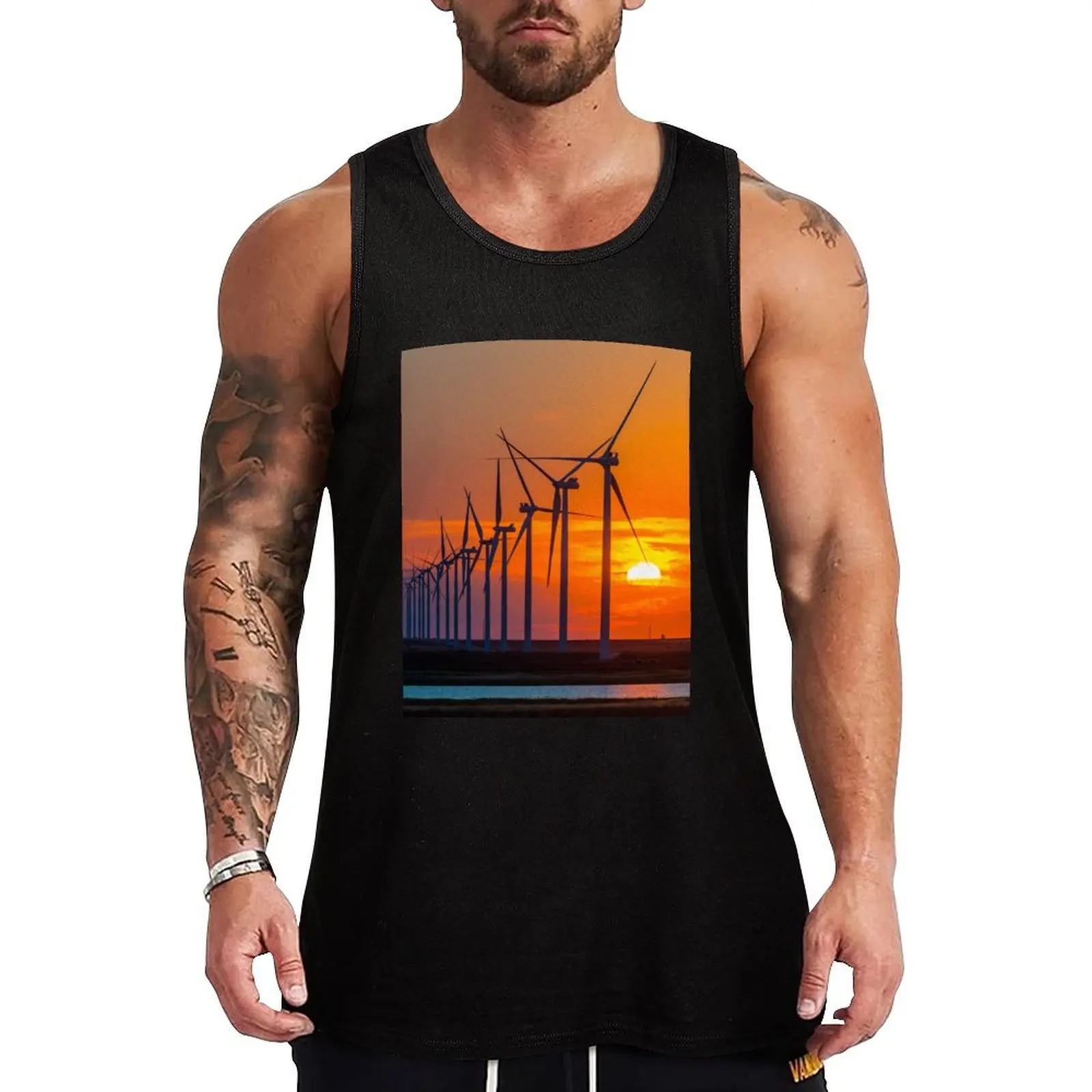 Sunset Turbines Tank Top Logo Free Print Tank Top Casual Graphic Sleeveless
Sunset Turbines Tank Top Logo Free Print Tank Top Casual Graphic Sleeveless