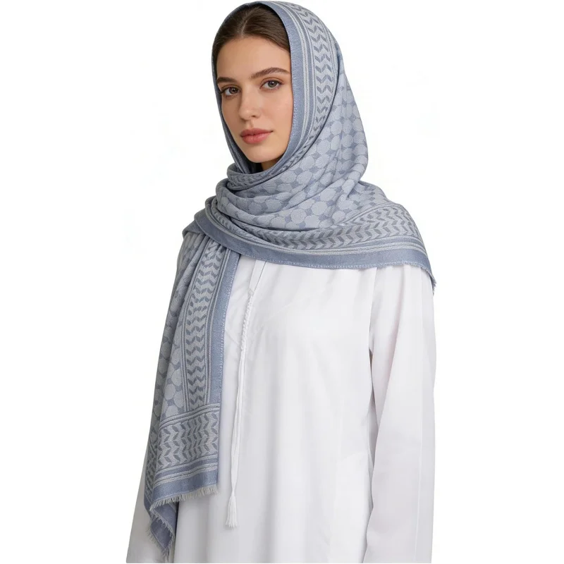 Elegant Jacquard Headscarf Bandana Fashion Scarf Head Wrap Shawl Desert Hijab Muslim Turban Arab Keffiyeh Shemagh
Elegant Jacquard Headscarf Bandana Fashion Scarf Head Wrap Shawl Desert Hijab Muslim Turban Arab Keffiyeh Shemagh